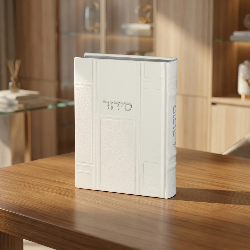 סידור "כתר התפילה" כריכה מהודרת דמוי עור 17.5×12 ס״מ