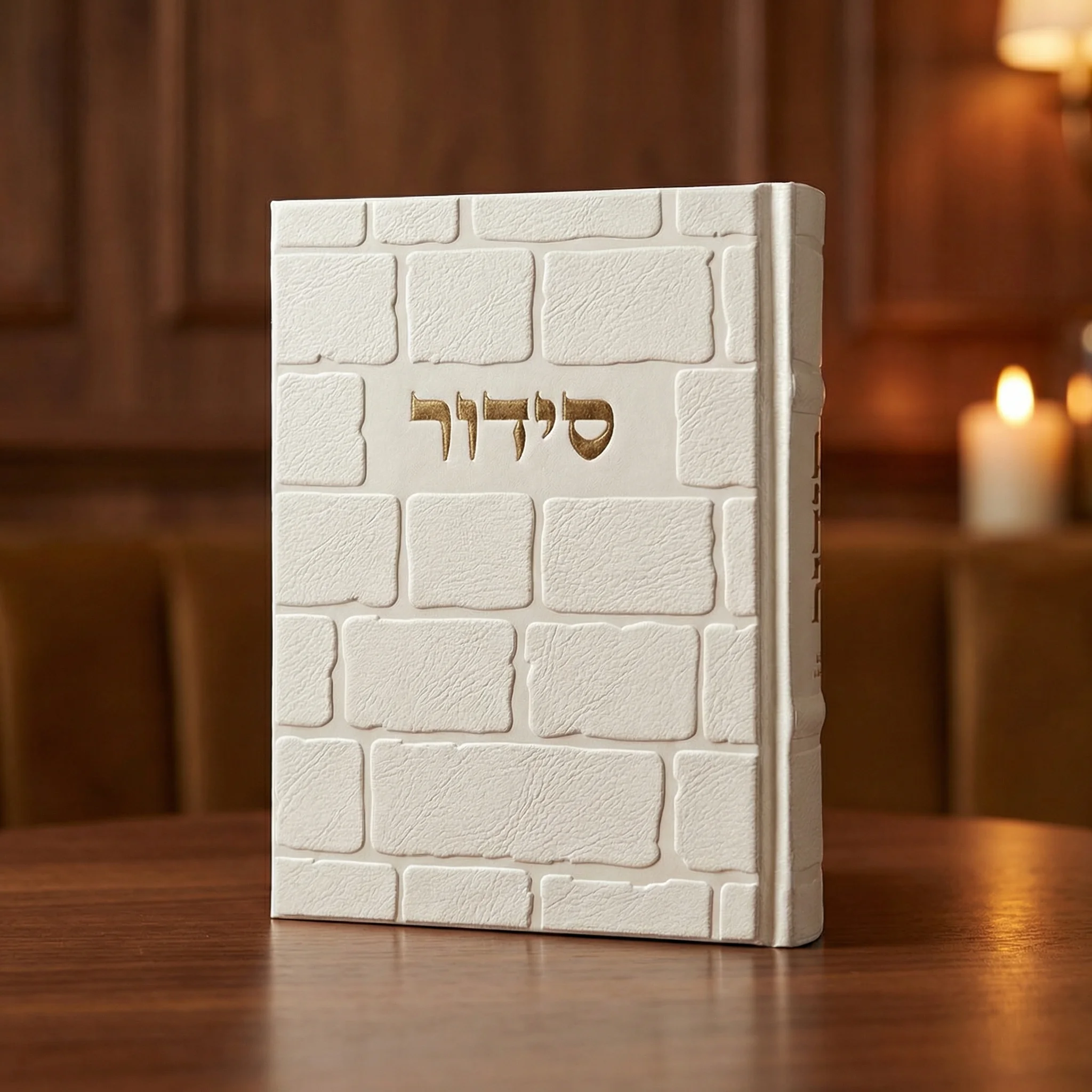 סידור "כתר התפילה" כריכה מהודרת דמוי עור 17.5×12 ס״מ