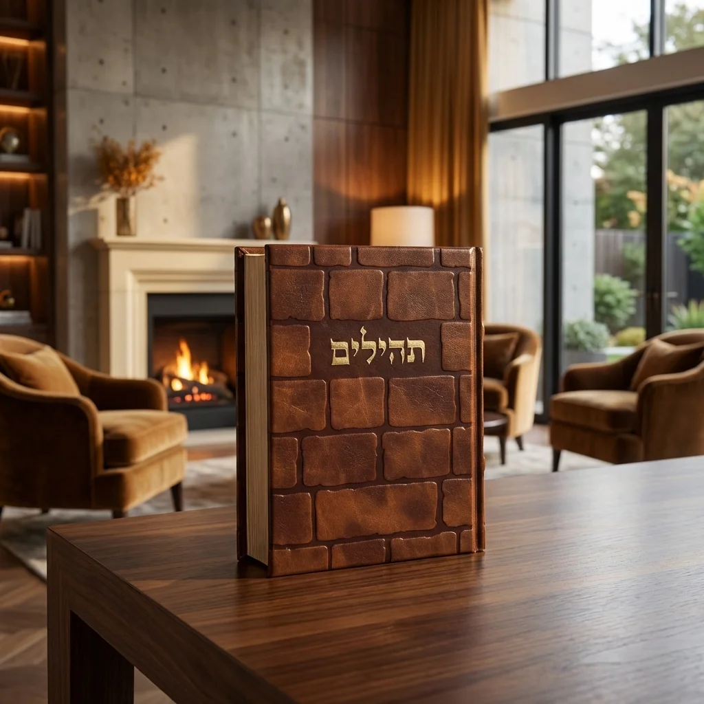 תהילים "כתר התפילה" כריכה מהודרת דמוי עור 17.5×12 ס״מ
