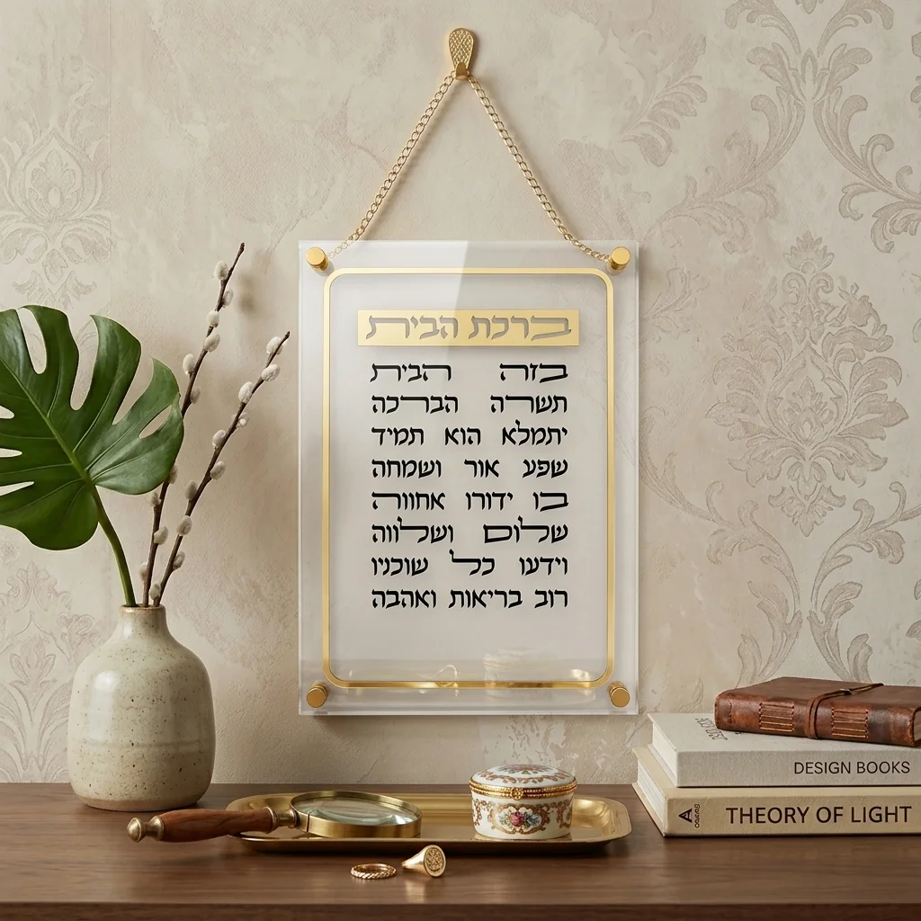 ברכת הבית אקריליק 29×35 ס״מ