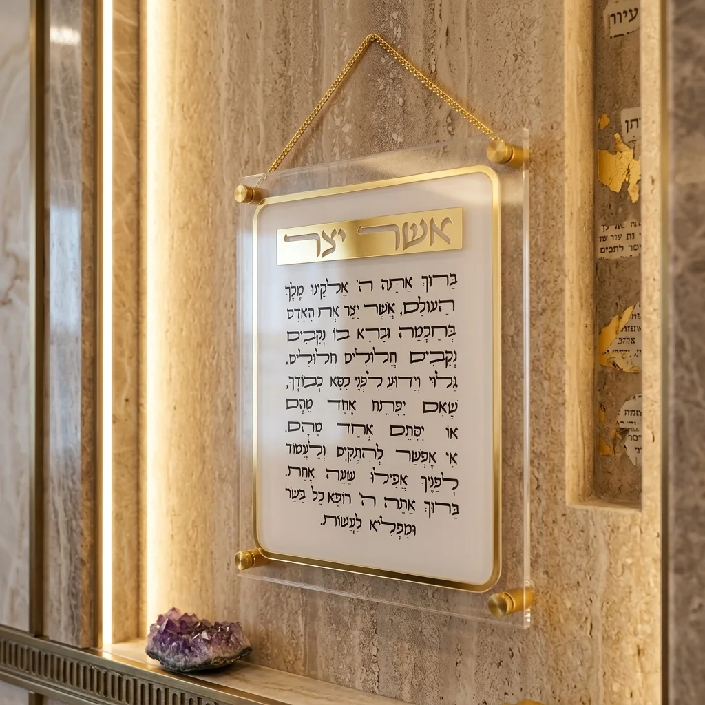 אשר יצר אשכנזי אקריליק 29×35 ס״מ