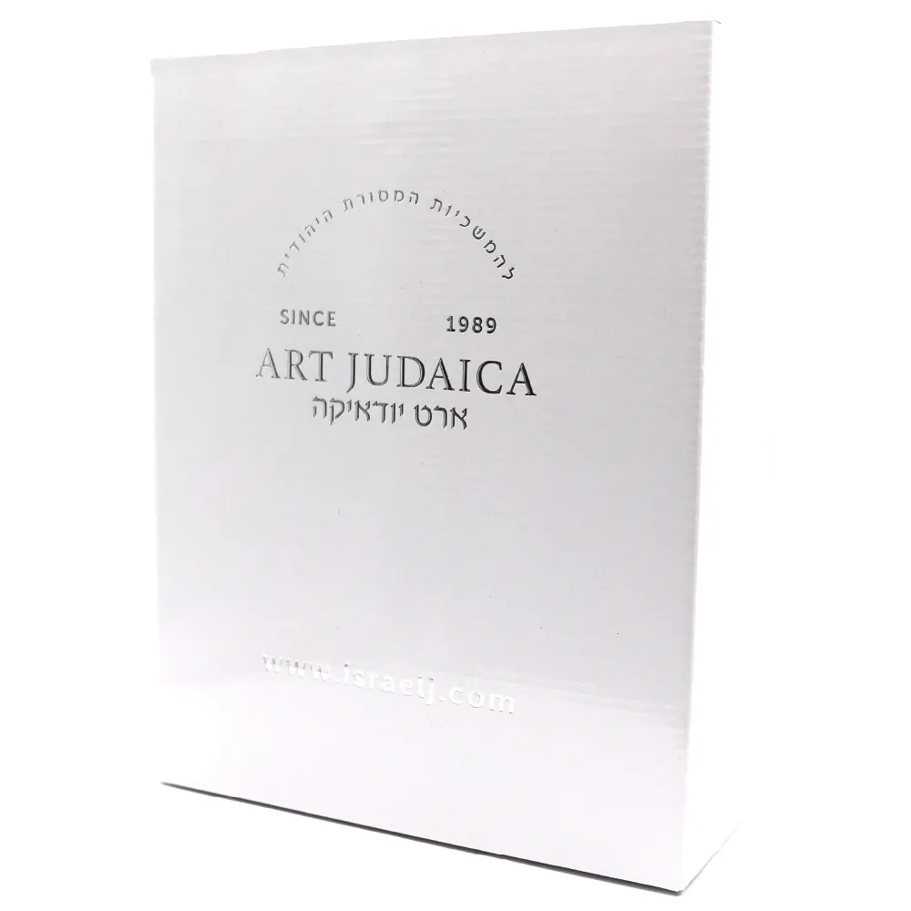 זוג רימונים ציפוי זהב כסף לספר תורה 32 ס״מ