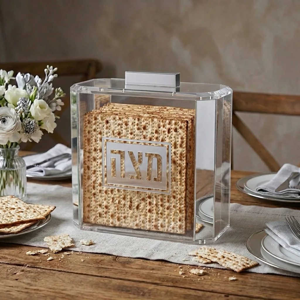 כלי למצה מאקריליק מהודר 22×26 ס״מ