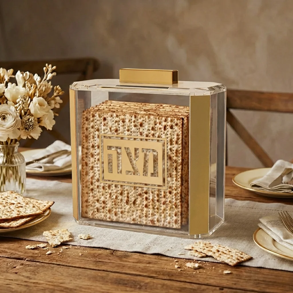כלי למצה מאקריליק מהודר 22×26 ס״מ