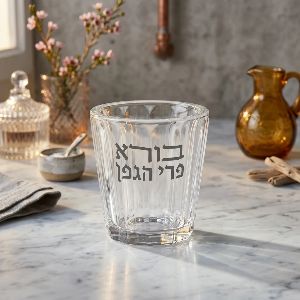 גביע קידוש קריסטל 7 ס״מ תכולה 110 מ"ל
