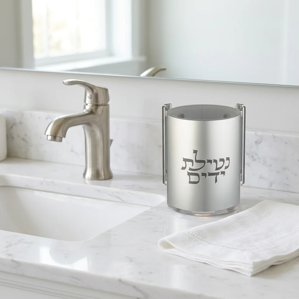 נטלה אקריליק מהודרת שקופה עם אותיות בולטות 13 ס״מ