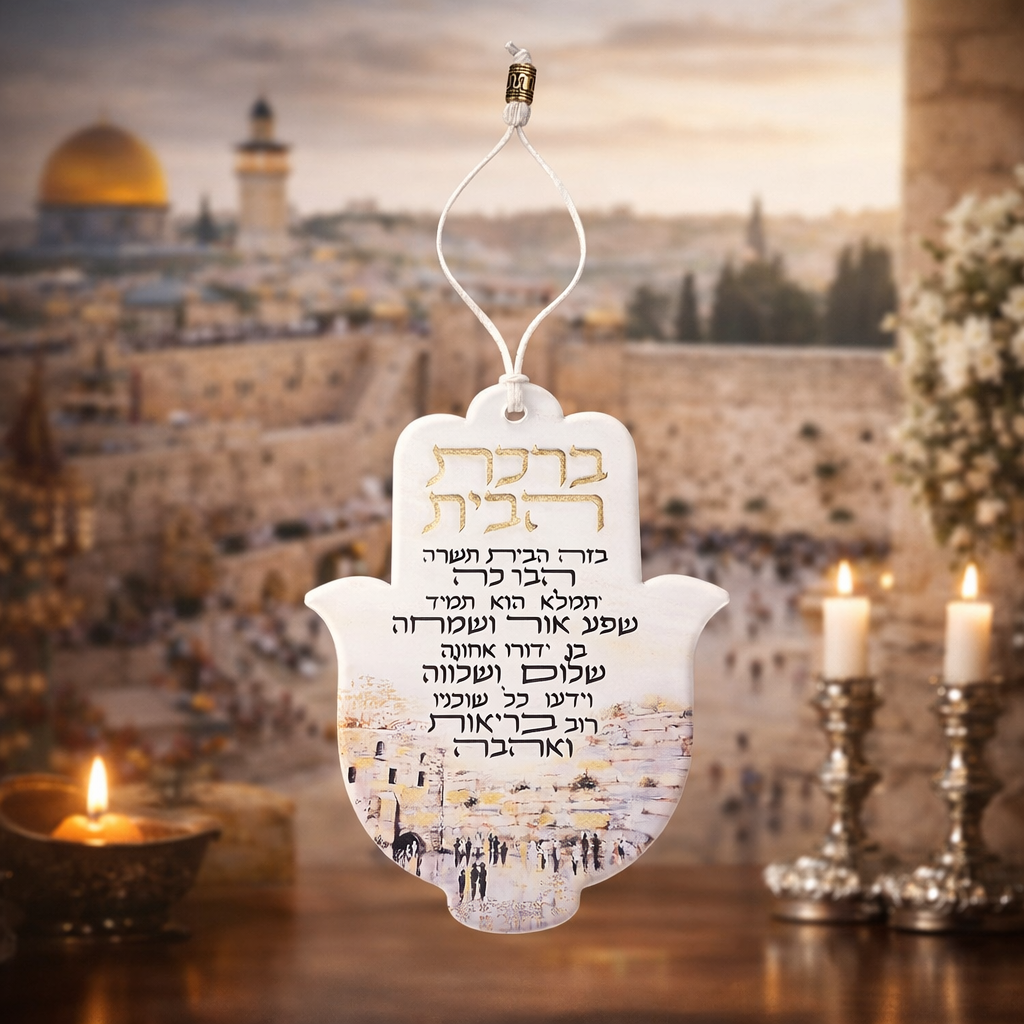 חמסה אקריליק - ברכת הבית מהודרת 18.5 ס״מ