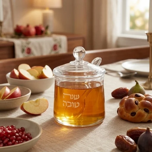 כלי לדבש אקריליק 8 ס״מ