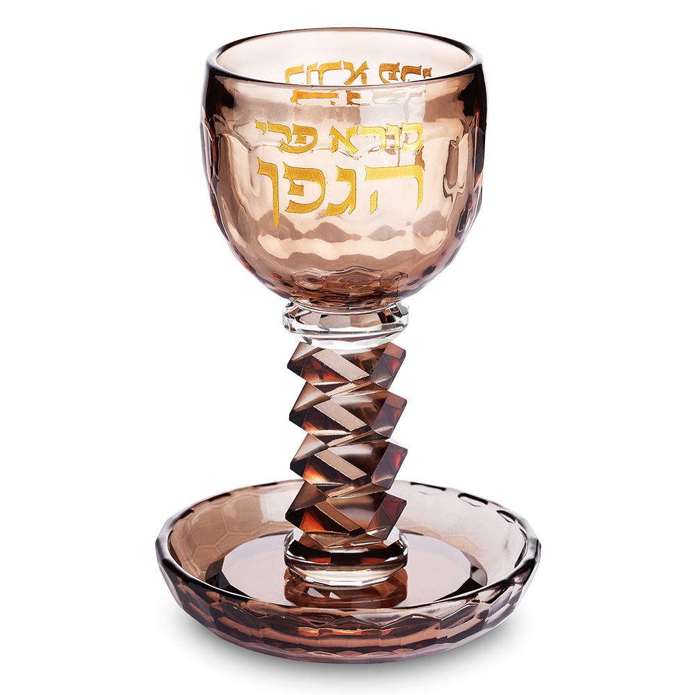 גביע קריסטל מהודר 16 ס״מ תכולה 100 מ"ל