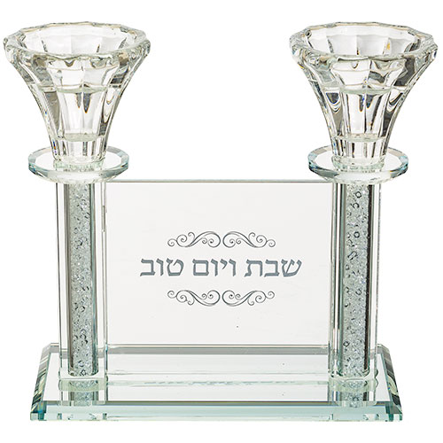 פמוטי קריסטל מהודרים 15 ס״מ