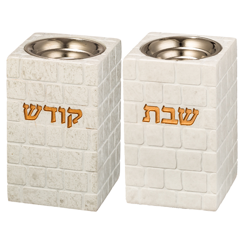 זוג פמוטים "פולימר" "כותל" מהודרים 12 ס״מ