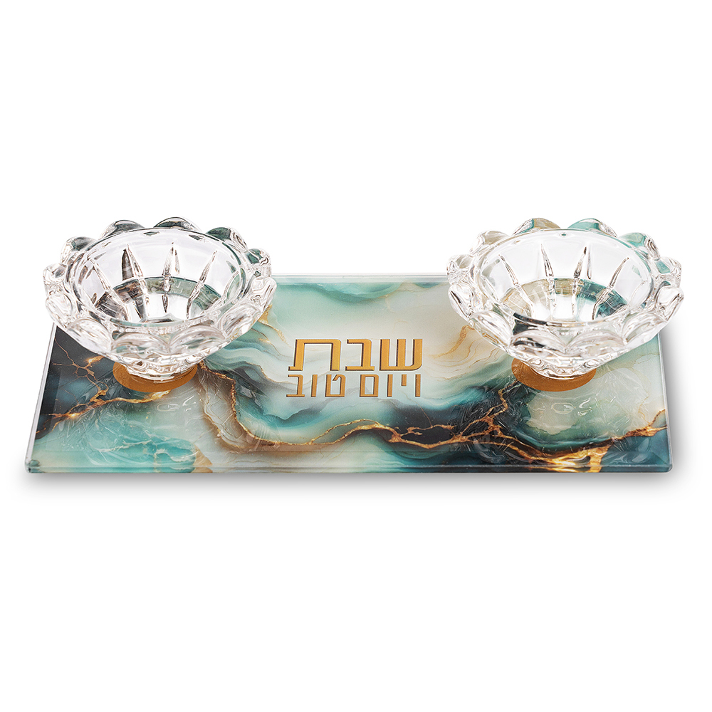 פמוטי זכוכית 10×18 ס״מ