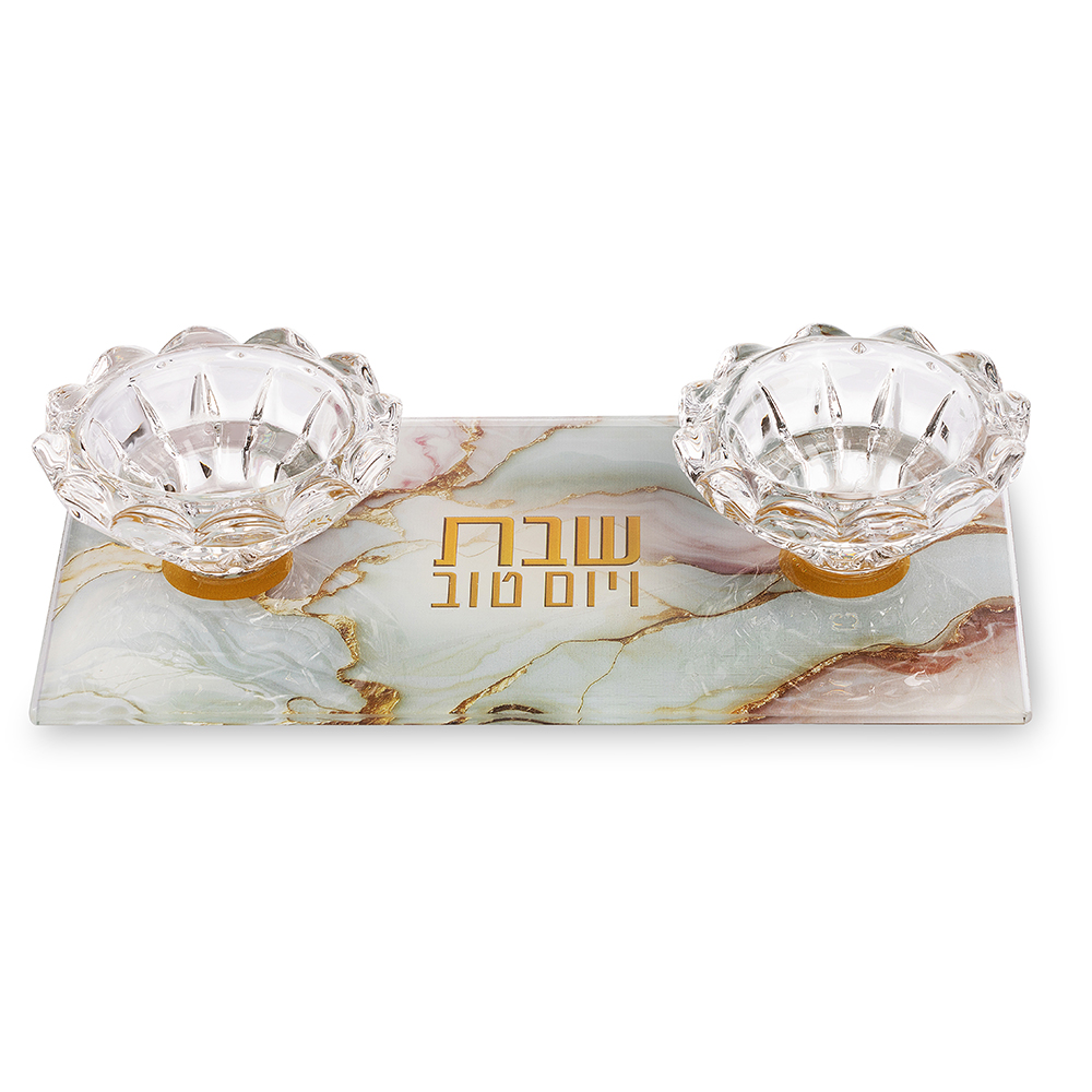 פמוטי זכוכית 10×18 ס״מ