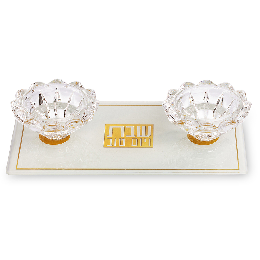 פמוטי זכוכית 10×18 ס״מ