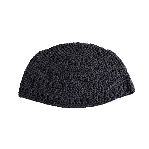 Frik Kippah 24 cm- Black with Holes