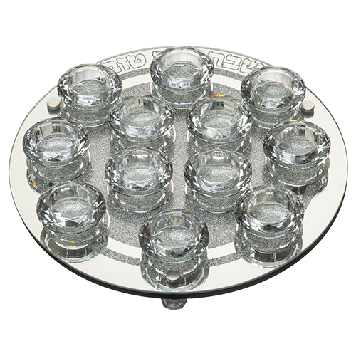 Crystal 12 Brenches Candlesticks 33 cm