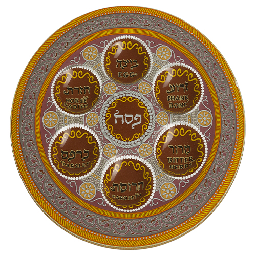 Glass Passover Plate 35cm
