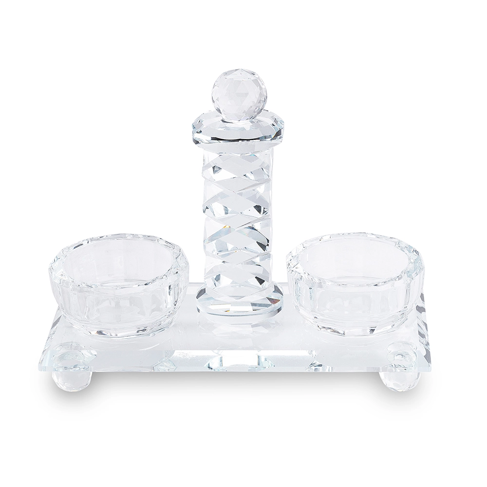 Crystal Salt & Peper Holders 13 cm