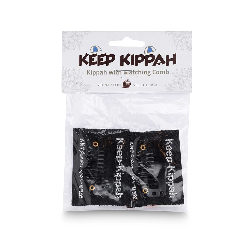Two Kippah Clips with Sticker