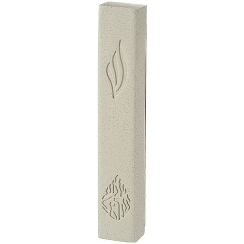 Concrete-like Polymer Mezuzah 20 cm