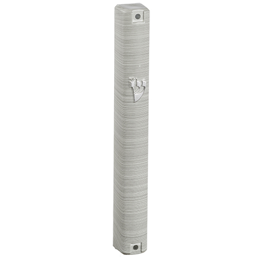 Plastic Mezuzah 15 cm 3d Metallic Paint - Matte