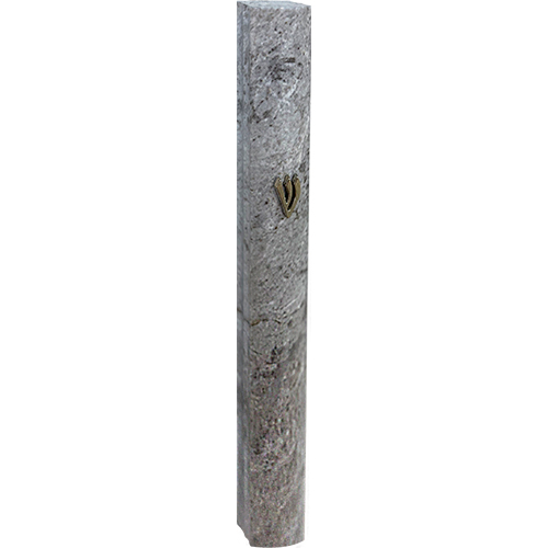 Aluminum Mezuzah 10 cm 3d Painted -Gray Marvel