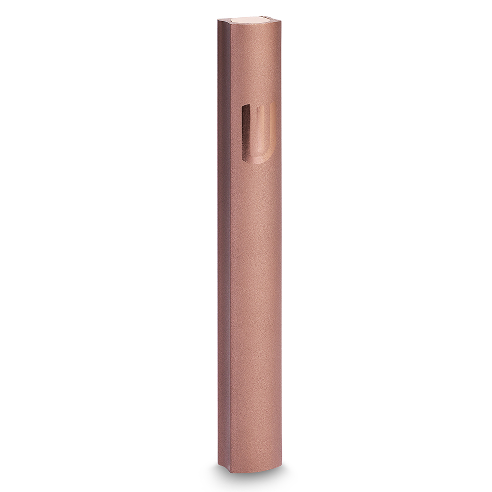Aluminium Mezuzah 15cm - Brown, Without Holes