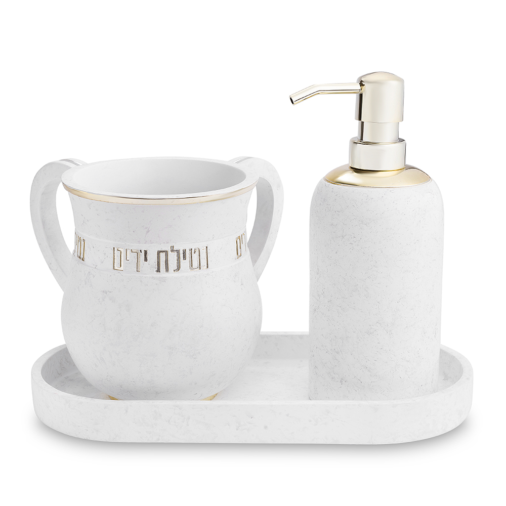 סט סבונייה עם נטלה פולימר מהודר כולל מגש