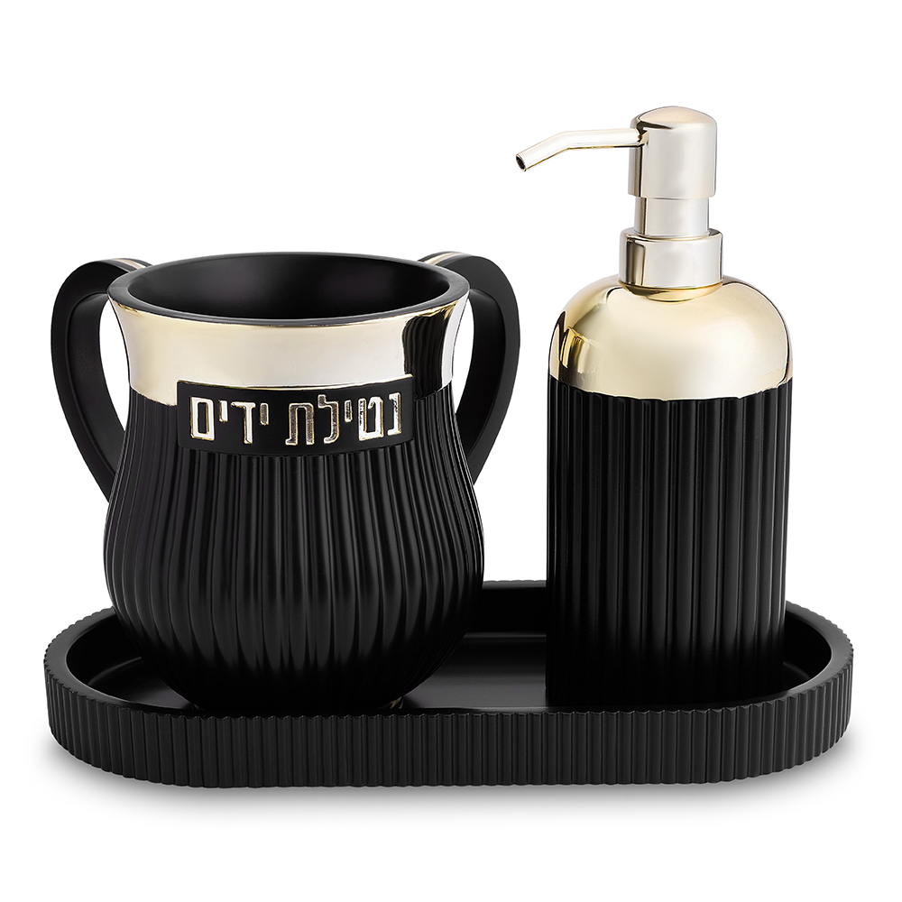 סט סבונייה עם נטלה פולימר מהודר כולל מגש