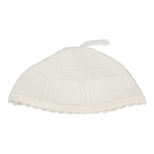 Nachman Kippah White 22 cm