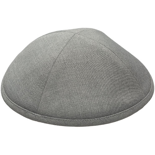 Fabric Kippah "Artman" 18 cm- Gray