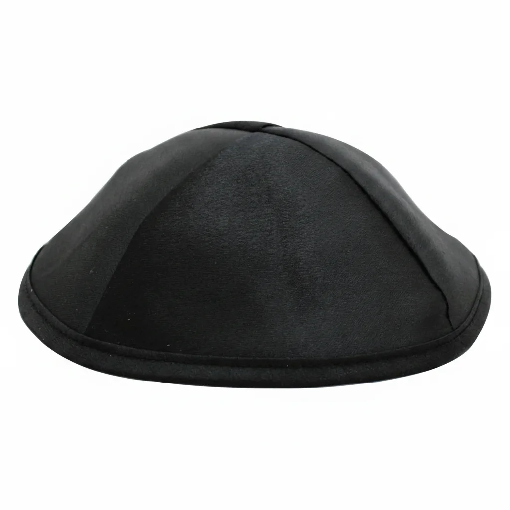 Satin Kippah "Artman" 20cm- Black