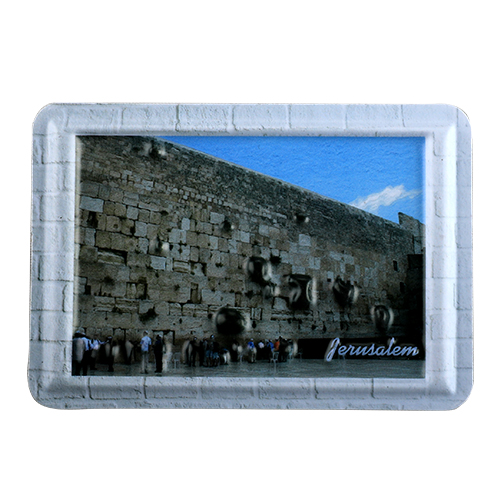 Plastic Bold Magnet 8x6 cm, the Western Wall in Jerusalem