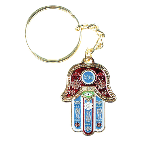 Keyholder with Hamsa in Chinese