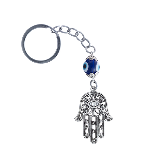 Nickel Hamsa Keyholder 4 cm