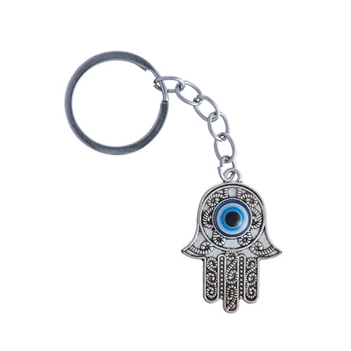 Nickel Hamsa Keyholder 4 cm