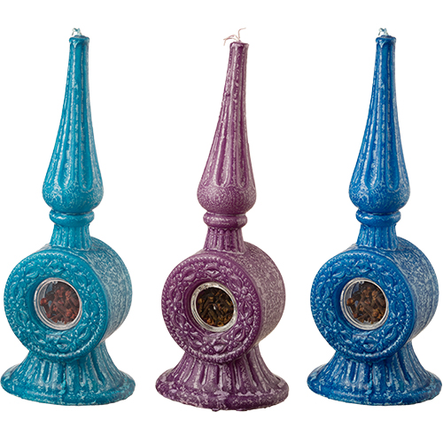 Candle for Havdalah 25 cm, with Besomim'- Assorted Colors