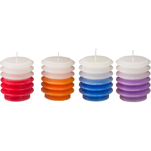 Havdalah Candle 9 cm- Multicolor