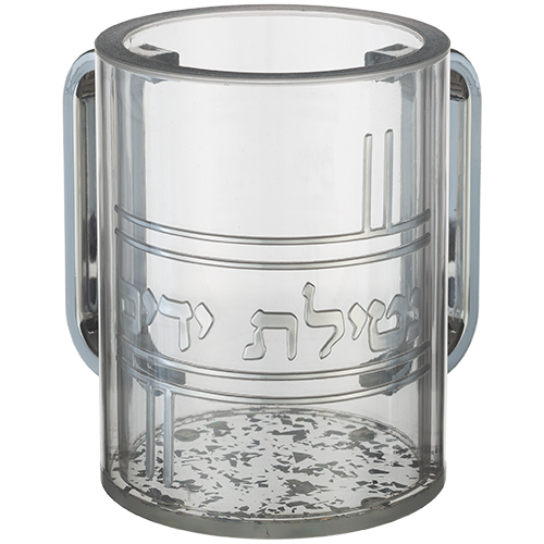 נטלה אקריליק מהודרת שקופה עם אותיות בולטות 13 ס״מ