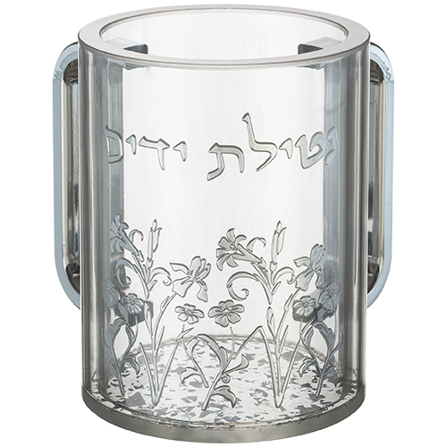 נטלה אקריליק מהודרת שקופה עם אותיות בולטות 13 ס״מ