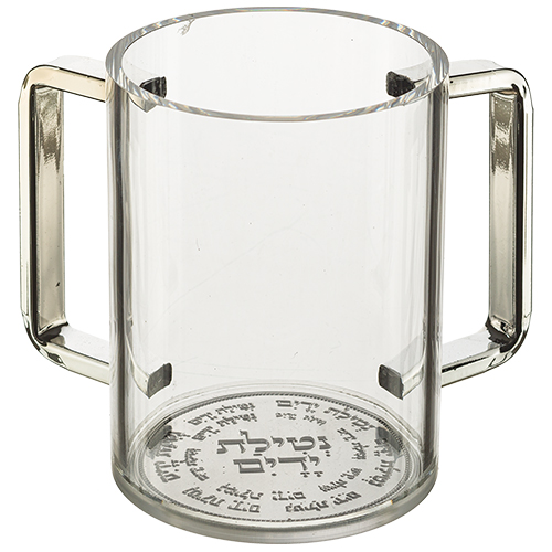 נטלה אקריליק מהודרת שקופה עם פלקטה וידיות כס