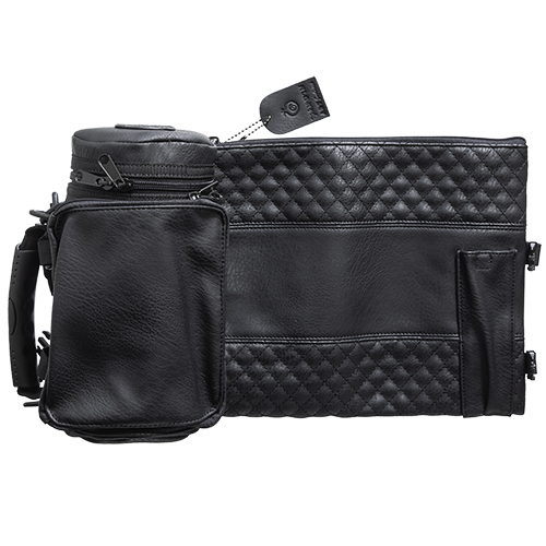 Leatherette Thermal Tefillin & Tallit Protective Case "Tik-taf" 22 cm- Black