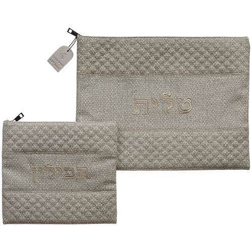 Leatherette Tallit - Tefillin Set 36*29 cm