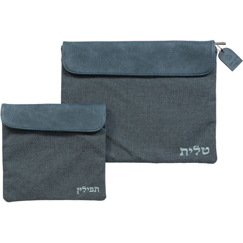 סט טלית תפילין בד פשתן 36×29 ס״מ