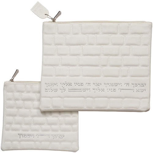 סט טלית תפילין מהודר דמוי עור 36×29 ס״מ