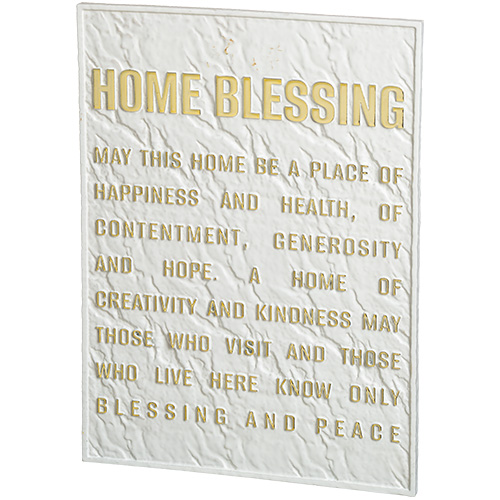 Polymer English Home Blessing 26*19 cm