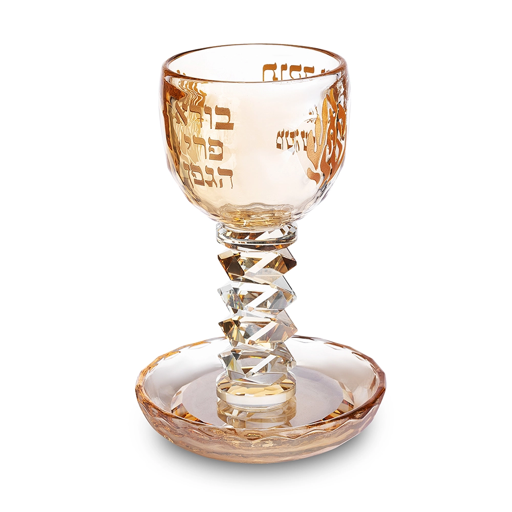 Crystal Kiddush Cup 16 cm contain 100ml / 3.4oz