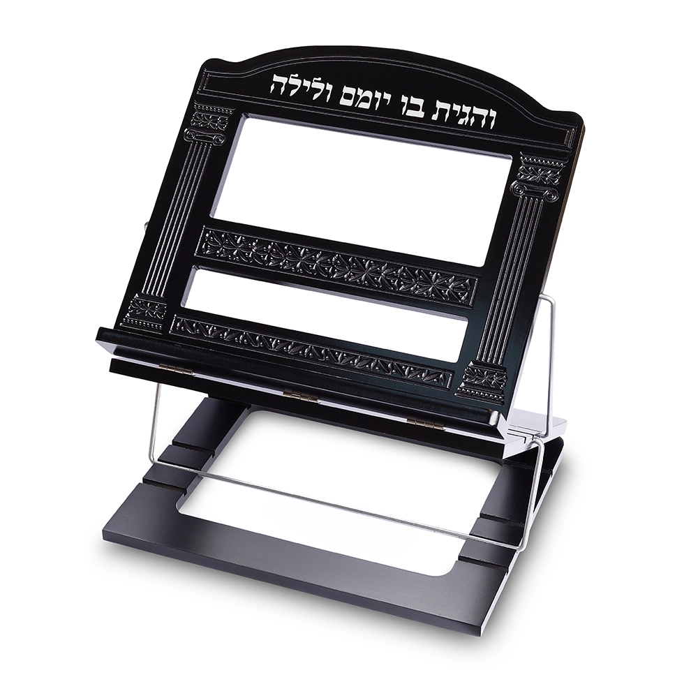 שטנדר מהודר מעץ מהגוני 3 קומות "שער וילנה" 28 37
