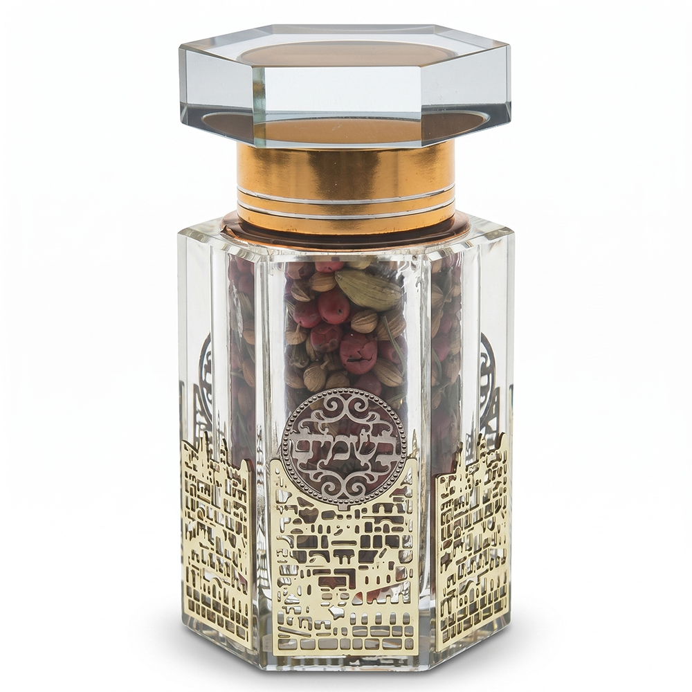 Crystal Besamim Holder 8.5*5 cm with Plaque