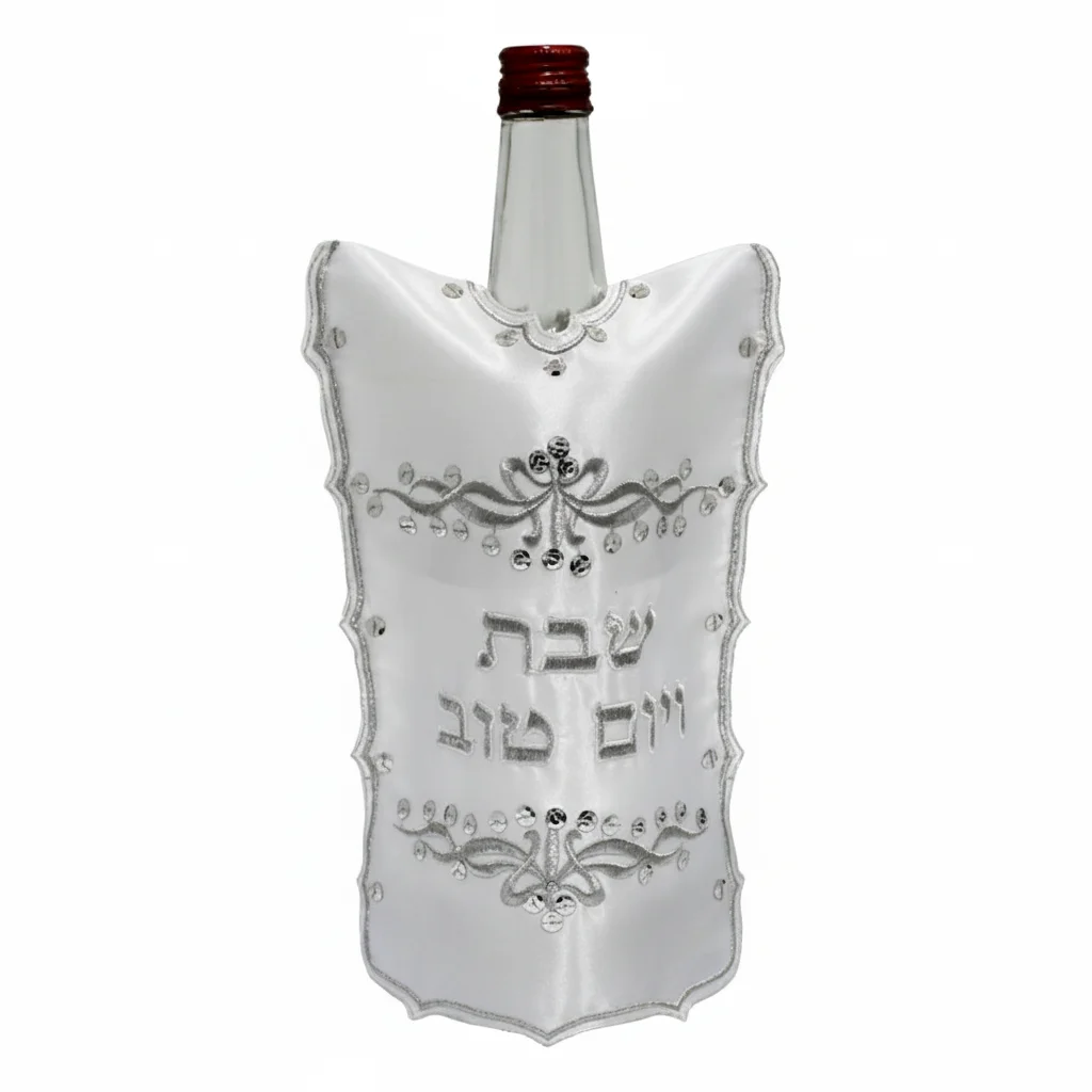 כיסוי לבקבוק יין סטן "עיטורים" 26 ס״מ
